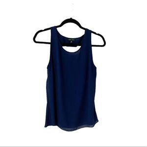 🟢Naked Zebra Blue Sleeveless Open Back Top Size M